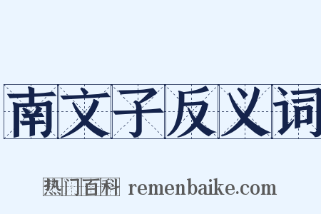 南文子反义词是什么意思的图片